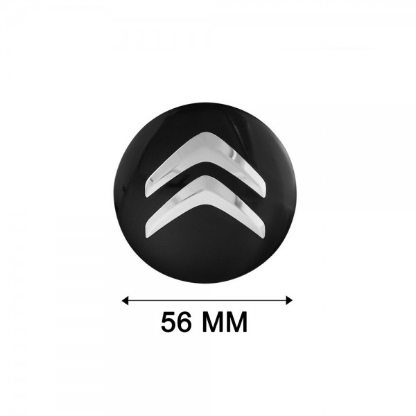 Centre Roue 4×60mm Cache Moyeux Pour Citroen Badge Logo Noir